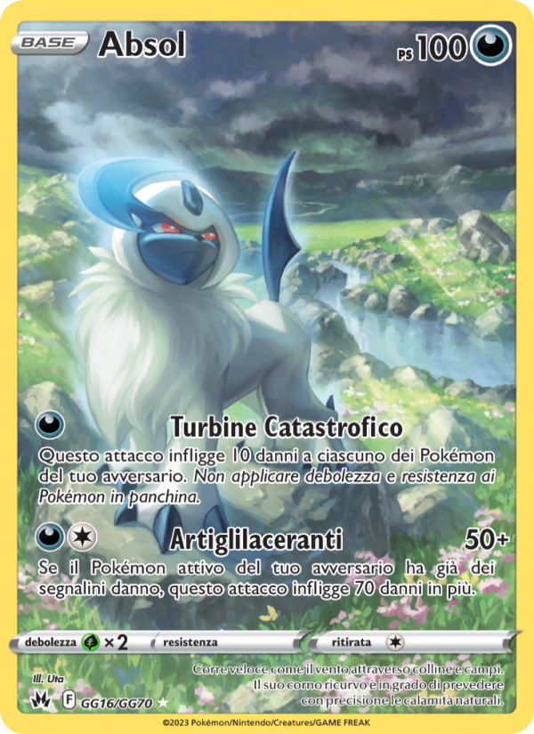 Absol GG16 — Zenit Regale (Italian Pokémon TCG card)