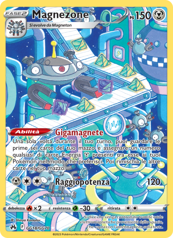 Magnezone GG18 — Zenit Regale (Italian Pokémon TCG card)