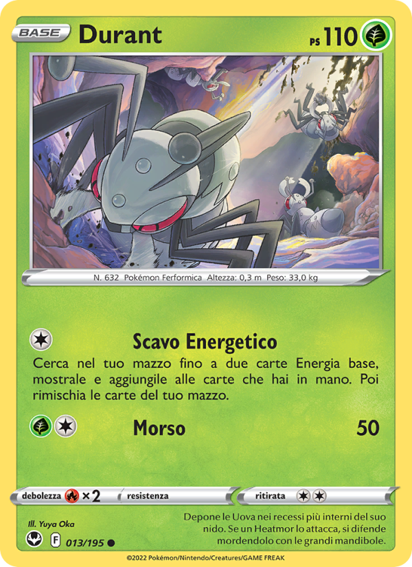 Durant 013/245 — Tempesta Argentata (Italian Pokémon TCG card)