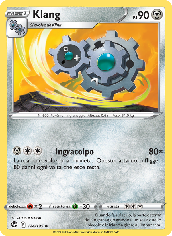 Klang 124/245 — Tempesta Argentata (Italian Pokémon TCG card)
