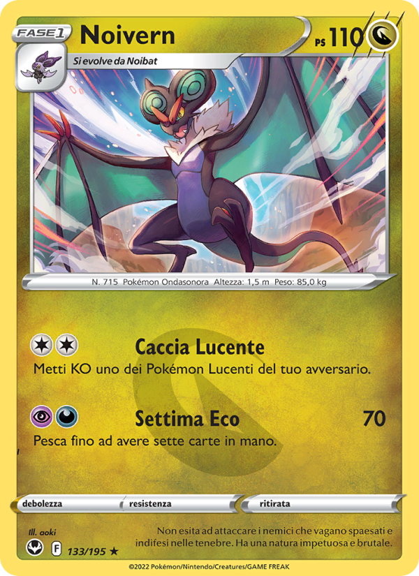 Noivern 133/245 — Tempesta Argentata (Italian Pokémon TCG card)