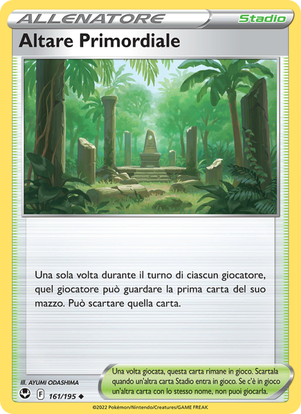 Altare Primordiale 161/245 — Tempesta Argentata (Italian Pokémon TCG card)