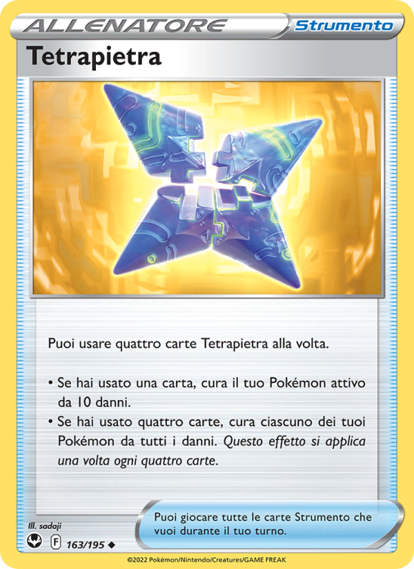 Tetrapietra 163/245 — Tempesta Argentata (Italian Pokémon TCG card)