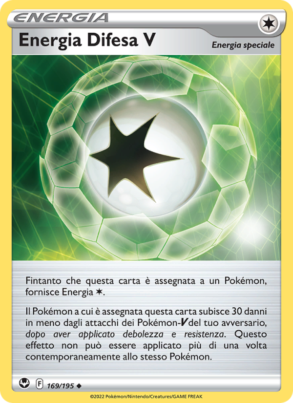 Energia Difesa V 169/245 — Tempesta Argentata (Italian Pokémon TCG card)