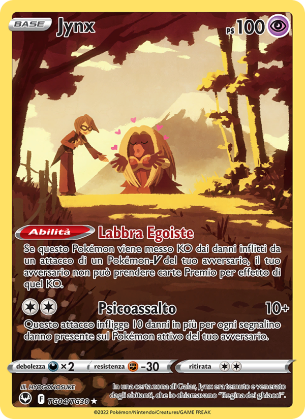 Jynx TG04 — Tempesta Argentata (Italian Pokémon TCG card)