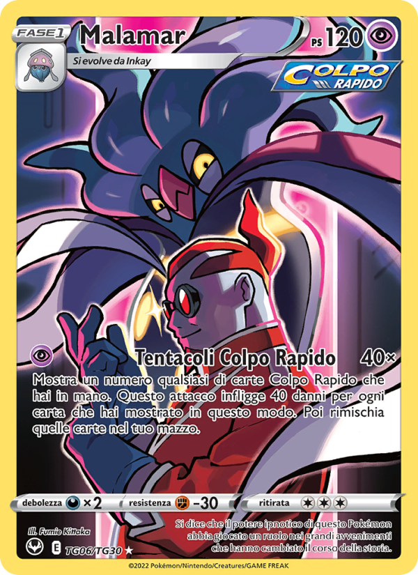 Malamar TG06 — Tempesta Argentata (Italian Pokémon TCG card)
