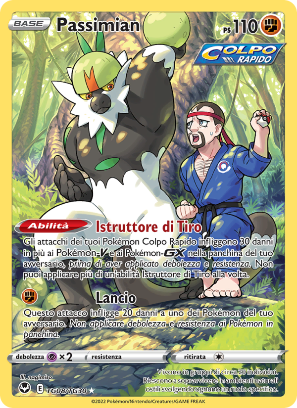 Passimian TG08 — Tempesta Argentata (Italian Pokémon TCG card)