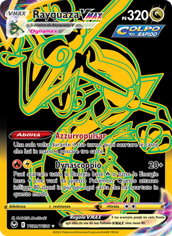 Rayquaza VMAX TG29 — Tempesta Argentata (Italian Pokémon TCG card)