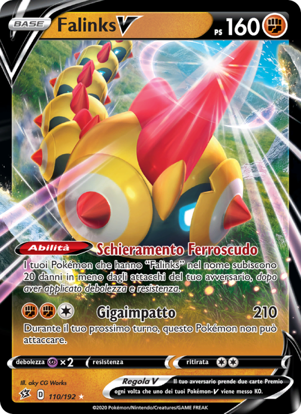 Falinks V 110/209 — Fragore Ribelle (Italian Pokémon TCG card)