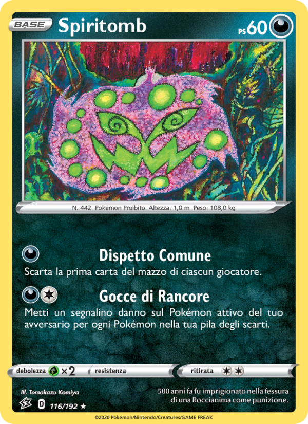 Spiritomb 116/209 — Fragore Ribelle (Italian Pokémon TCG card)