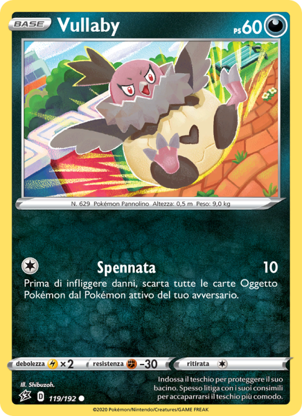 Vullaby 119/209 — Fragore Ribelle (Italian Pokémon TCG card)