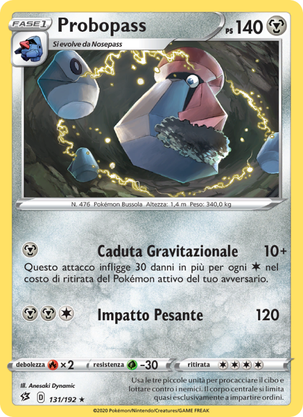 Probopass 131/209 — Fragore Ribelle (Italian Pokémon TCG card)