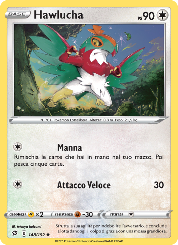 Hawlucha 148/209 — Fragore Ribelle (Italian Pokémon TCG card)