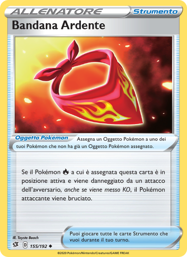Bandana Ardente 155/209 — Fragore Ribelle (Italian Pokémon TCG card)