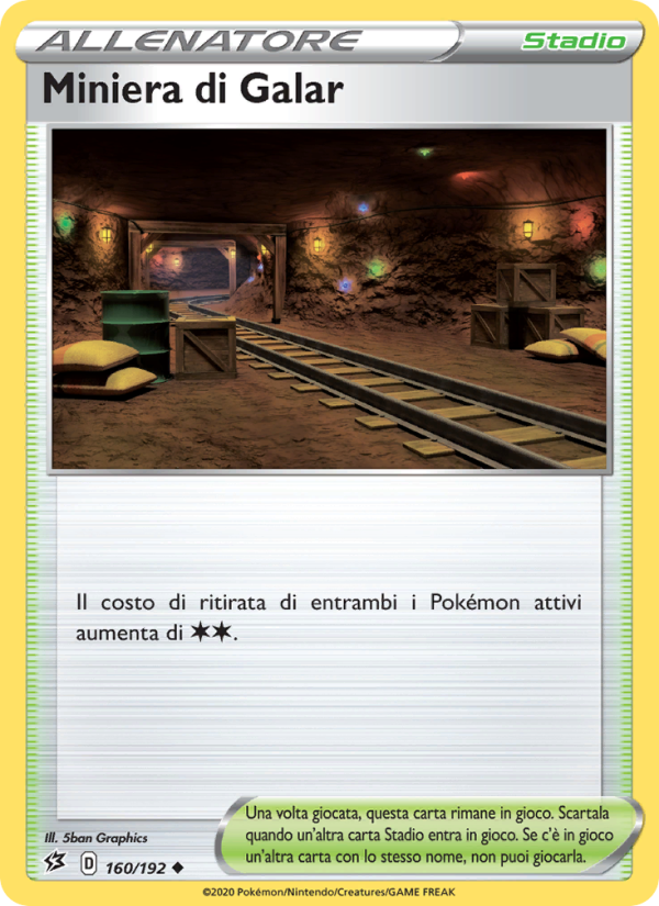 Miniera di Galar 160/209 — Rebel Clash (Italian Pokémon TCG card)