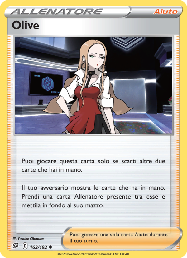 Olive 163/209 — Fragore Ribelle (Italian Pokémon TCG card)