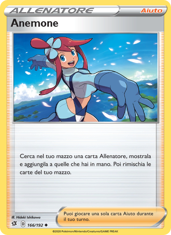 Anemone 166/209 — Fragore Ribelle (Italian Pokémon TCG card)