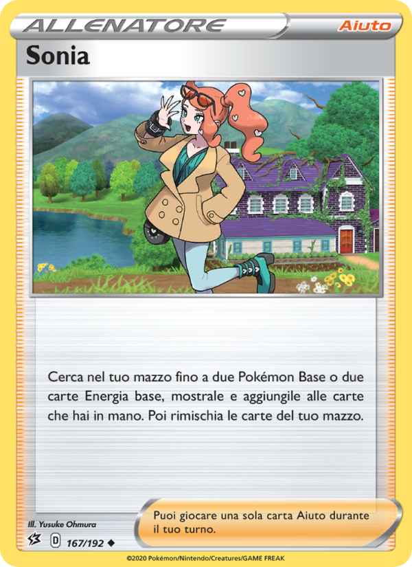 Sonia 167/209 — Fragore Ribelle (Italian Pokémon TCG card)