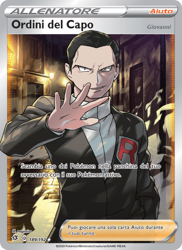 Ordini del Capo 189/209 — Fragore Ribelle (Italian Pokémon TCG card)