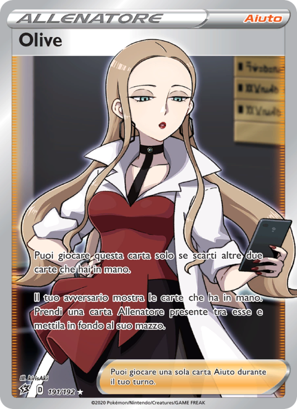 Olive 191/209 — Fragore Ribelle (Italian Pokémon TCG card)