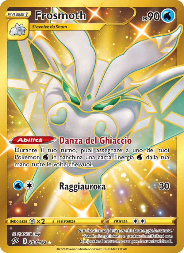 Frosmoth 204/209 — Fragore Ribelle (Italian Pokémon TCG card)