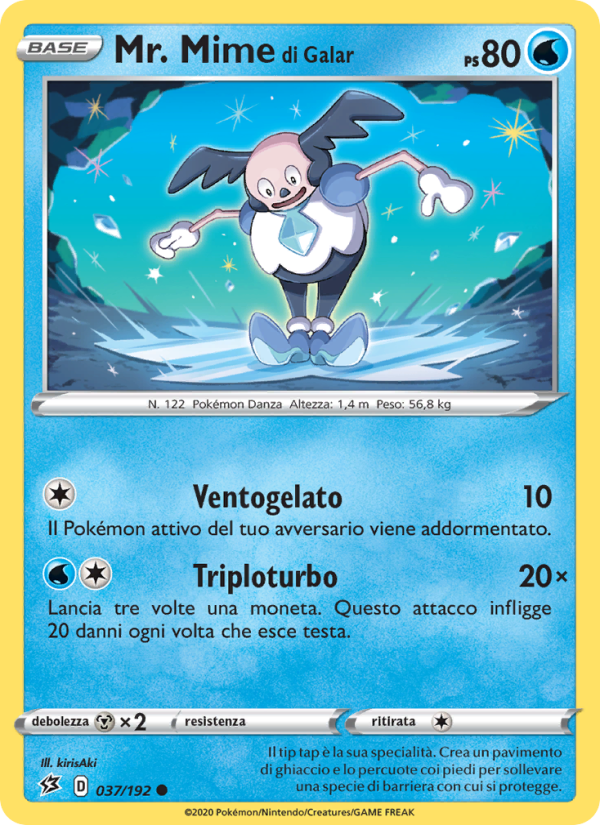 Mr. Mime di Galar 037/209 — Fragore Ribelle (Italian Pokémon TCG card)