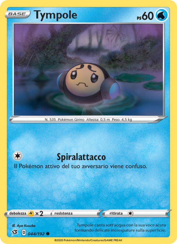 Tympole 044/209 — Fragore Ribelle (Italian Pokémon TCG card)