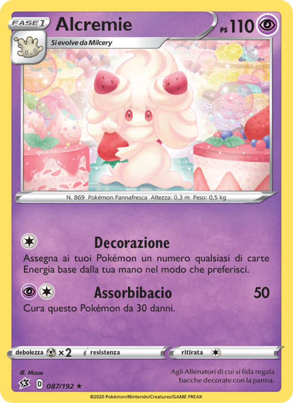 Alcremie 087/209 — Fragore Ribelle (Italian Pokémon TCG card)