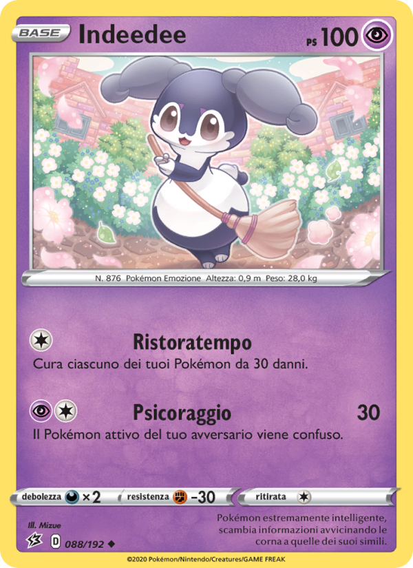 Indeedee 088/209 — Fragore Ribelle (Italian Pokémon TCG card)