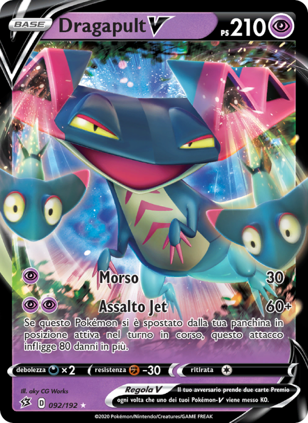Dragapult V 092/209 — Fragore Ribelle (Italian Pokémon TCG card)