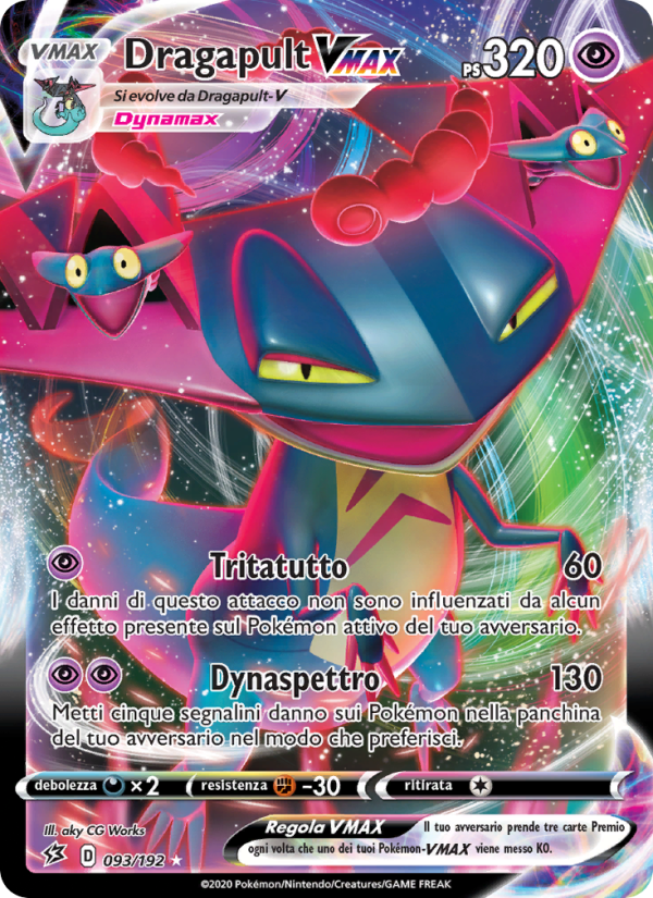 Dragapult VMAX 093/209 — Fragore Ribelle (Italian Pokémon TCG card)