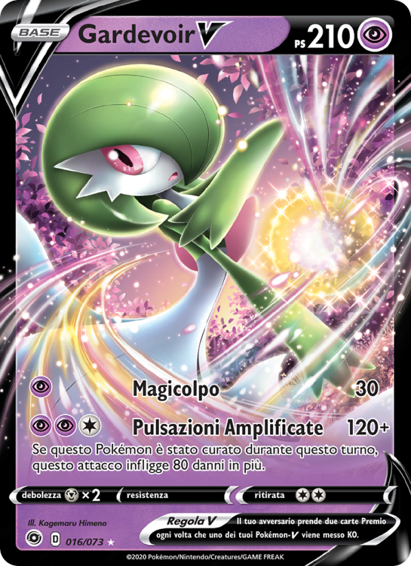 Gardevoir V 016/80 — Futuri Campioni (Italian Pokémon TCG card)