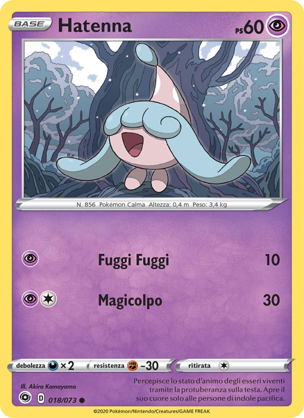 Hatenna 018/80 — Futuri Campioni (Italian Pokémon TCG card)