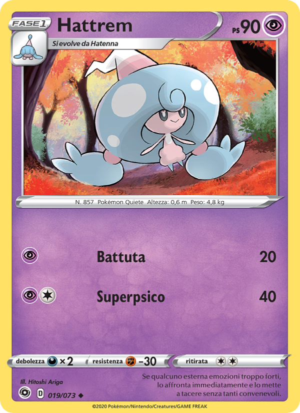 Hattrem 019/80 — Futuri Campioni (Italian Pokémon TCG card)