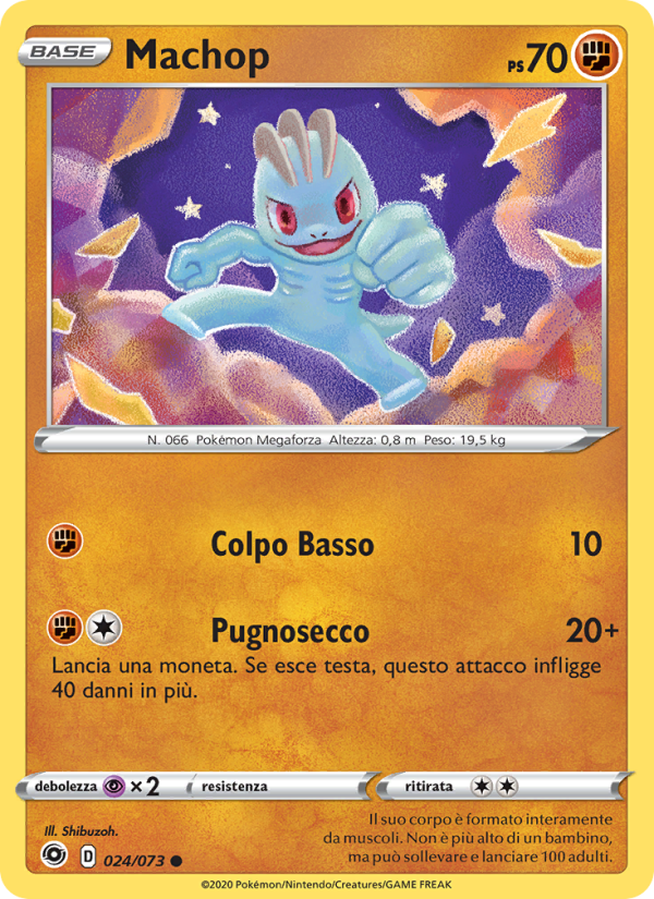 Machop 024/80 — Futuri Campioni (Italian Pokémon TCG card)