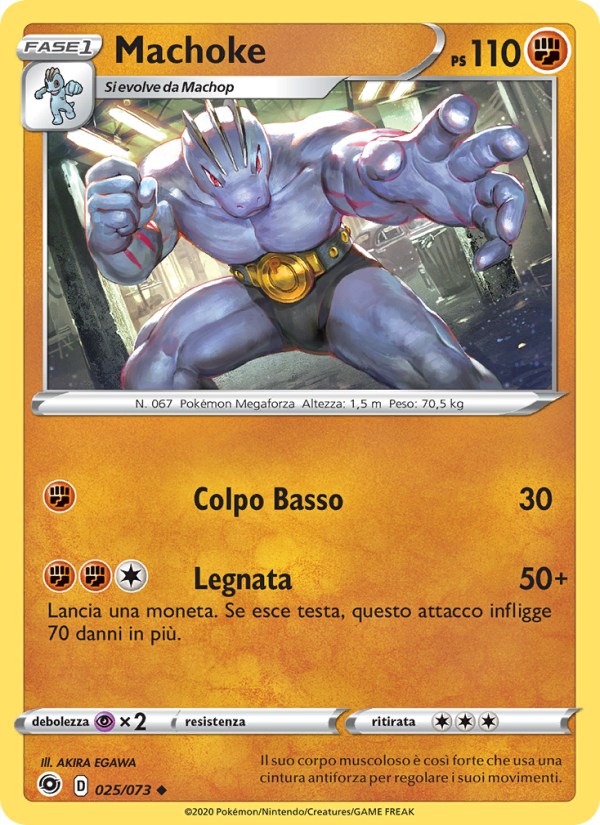 Machoke 025/80 — Futuri Campioni (Italian Pokémon TCG card)