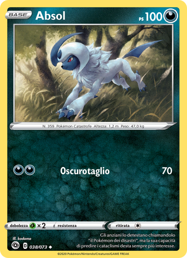 Absol 038/80 — Futuri Campioni (Italian Pokémon TCG card)