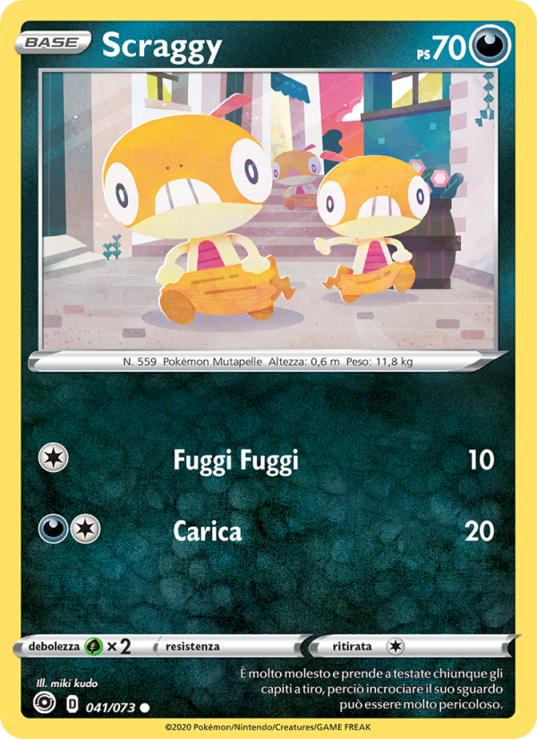 Scraggy 041/80 — Futuri Campioni (Italian Pokémon TCG card)
