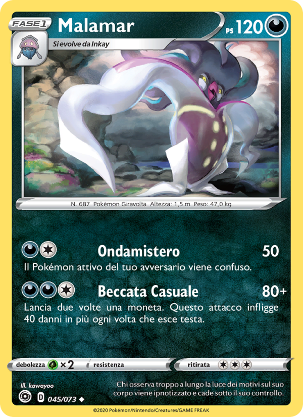 Malamar 045/80 — Futuri Campioni (Italian Pokémon TCG card)