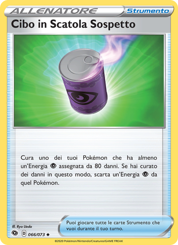 Cibo in Scatola Sospetto 066/80 — Futuri Campioni (Italian Pokémon TCG card)
