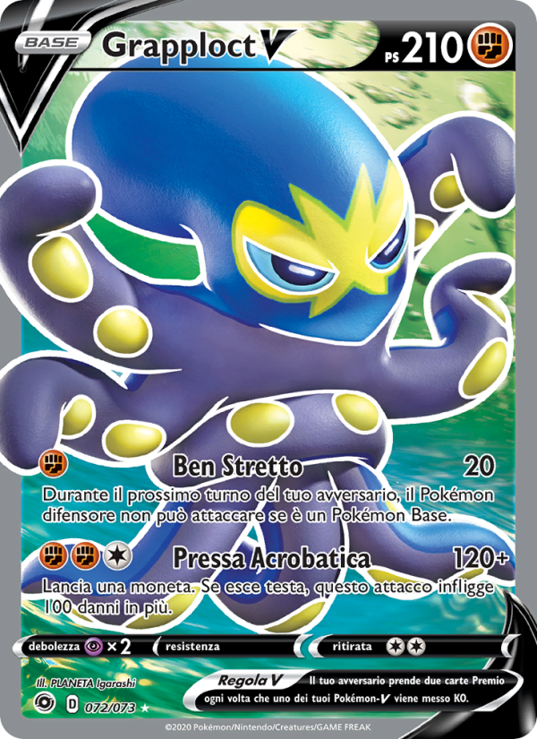 Grapploct V 072/80 — Futuri Campioni (Italian Pokémon TCG card)
