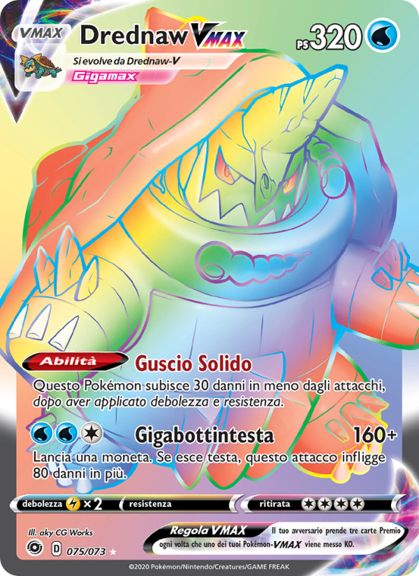 Drednaw VMAX 075/80 — Futuri Campioni (Italian Pokémon TCG card)