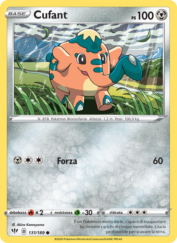 Cufant 131/201 — Fiamme Oscure (Italian Pokémon TCG card)