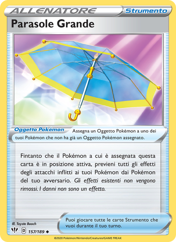 Parasole Grande 157/201 — Fiamme Oscure (Italian Pokémon TCG card)