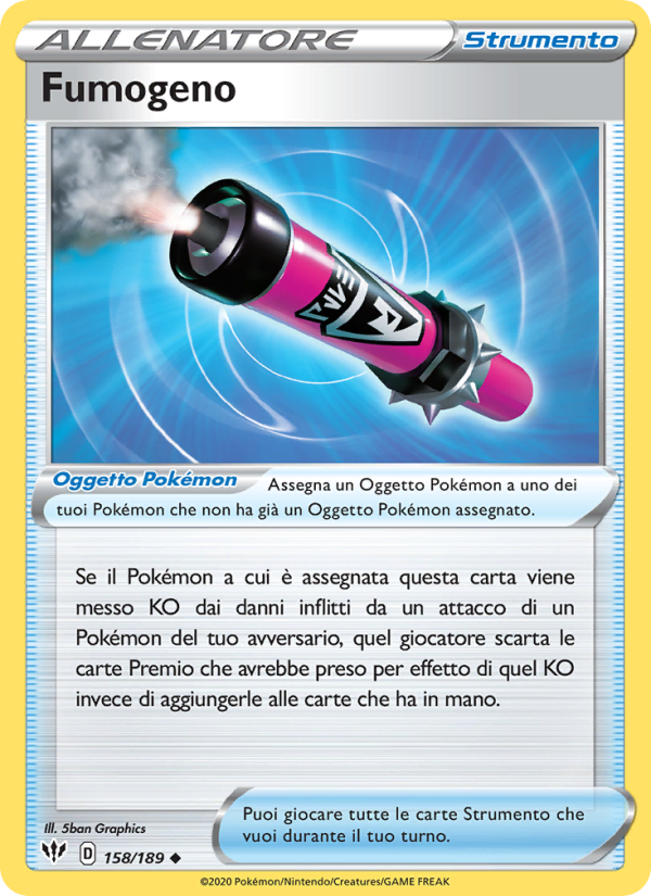 Fumogeno 158/201 — Fiamme Oscure (Italian Pokémon TCG card)