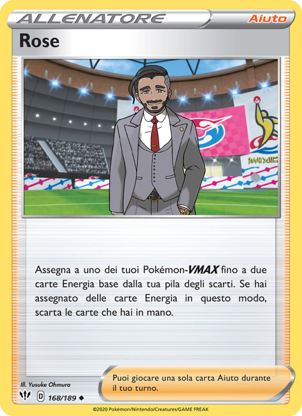 Rose 168/201 — Fiamme Oscure (Italian Pokémon TCG card)