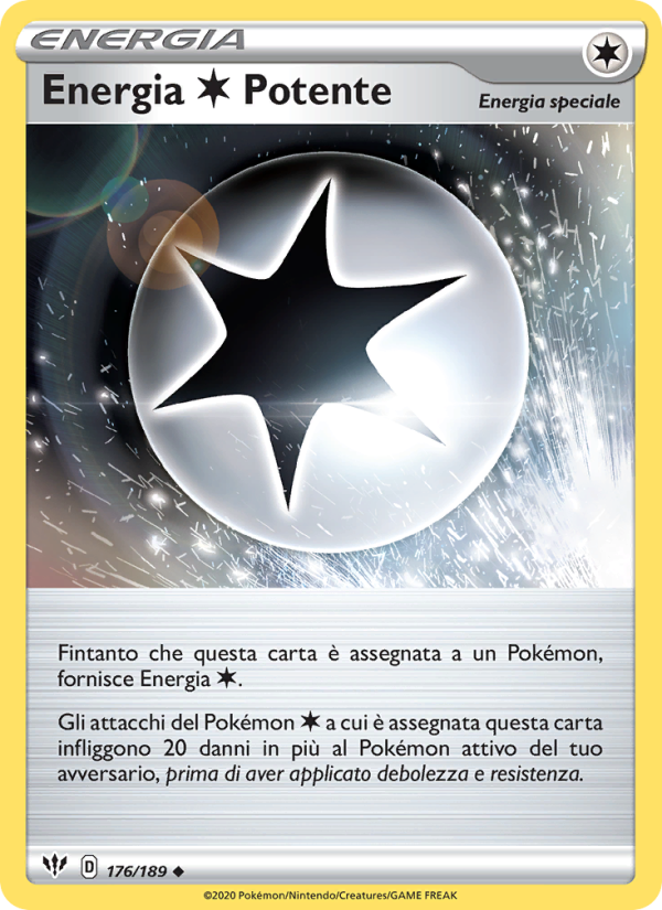 Energia Colorless Potente 176/201 — Fiamme Oscure (Italian Pokémon TCG card)