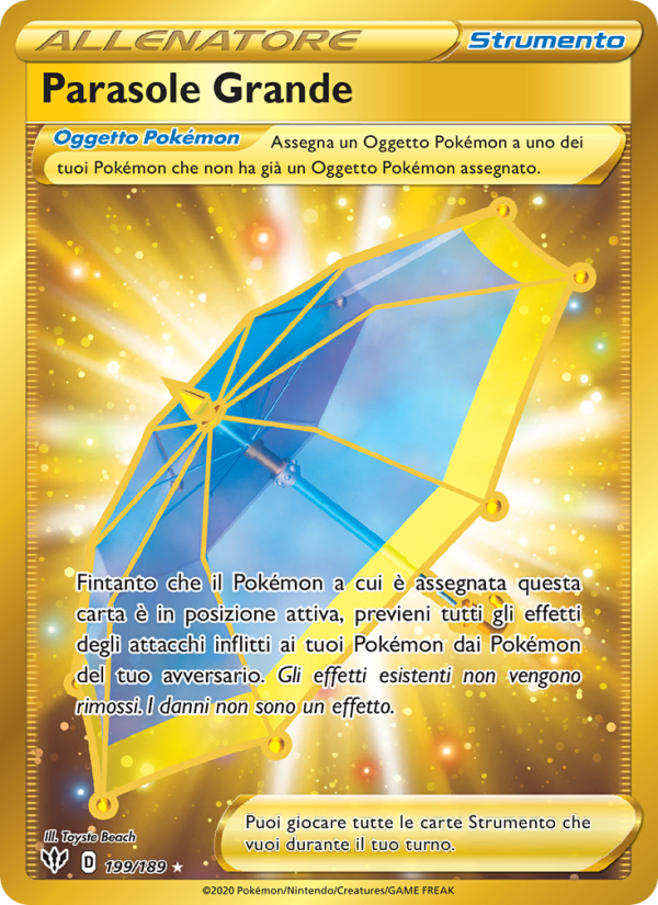 Parasole Grande 199/201 — Fiamme Oscure (Italian Pokémon TCG card)