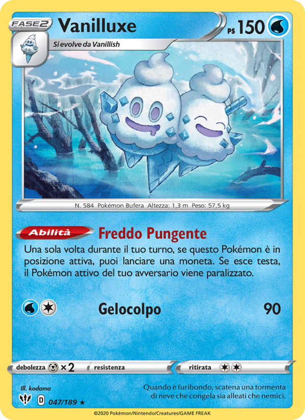 Vanilluxe 047/201 — Fiamme Oscure (Italian Pokémon TCG card)