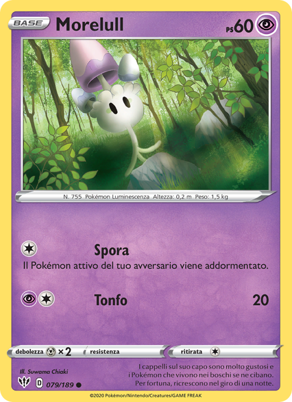 Morelull 079/201 — Fiamme Oscure (Italian Pokémon TCG card)